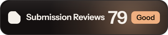 Product Hunt: 79 of 100 on Submission Reviews