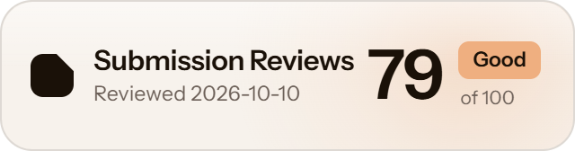 Product Hunt: 79 of 100 on Submission Reviews