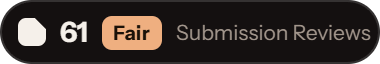 TinyLaunch: 61 of 100 on Submission Reviews